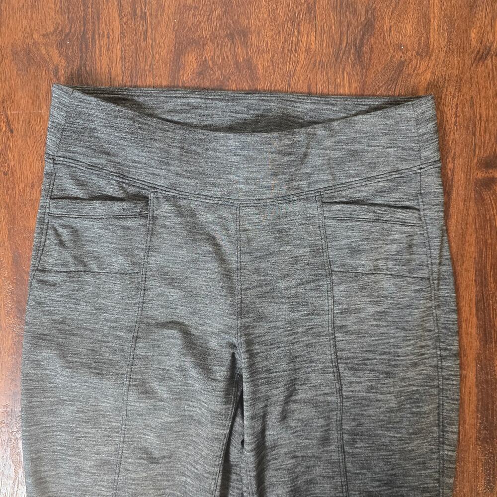 Athleta Metro Tech Bootcut Yoga Pants - Heathered Gray - Small - Style # 138452 - Picture 3 of 6
